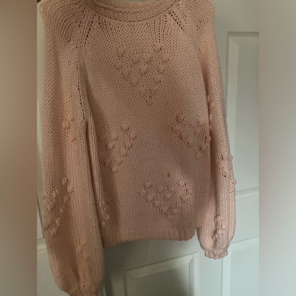 Simplee Apparel Soft Pink Knit Sweater